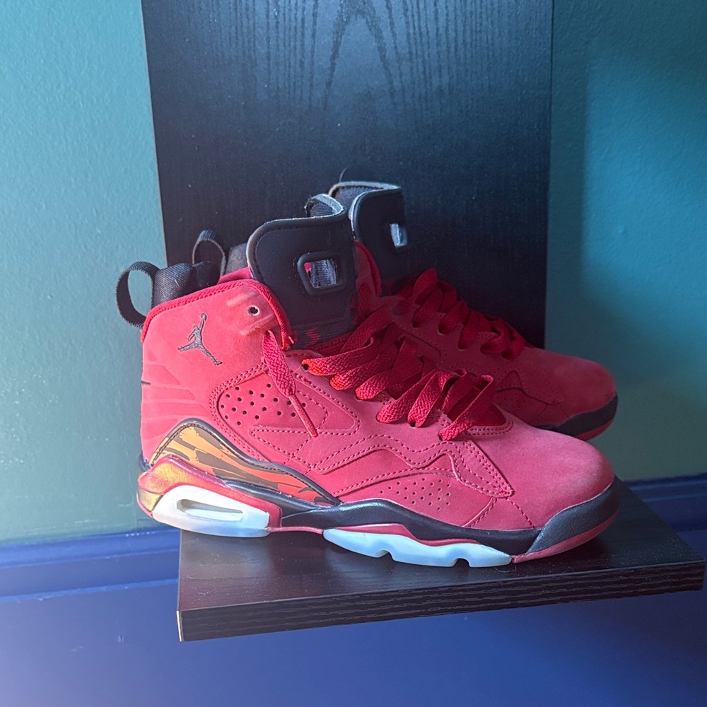 Jordan Kids Red High-Top Sneakers